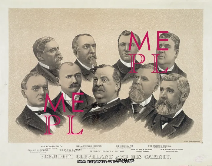 : President Cleveland and his cabinet : President Cleveland and his cabinet
