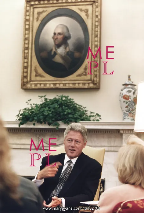 : President Bill Clinton holds an election year : President Bill Clinton holds an election year