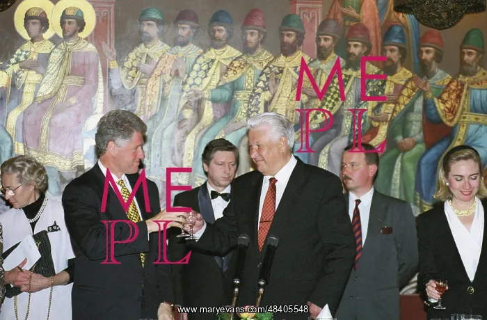 : US President Bill Clinton visits Russia, 1995 : US President Bill Clinton visits Russia, 1995