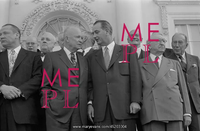  : President Dwight D. Eisenhower standing ?