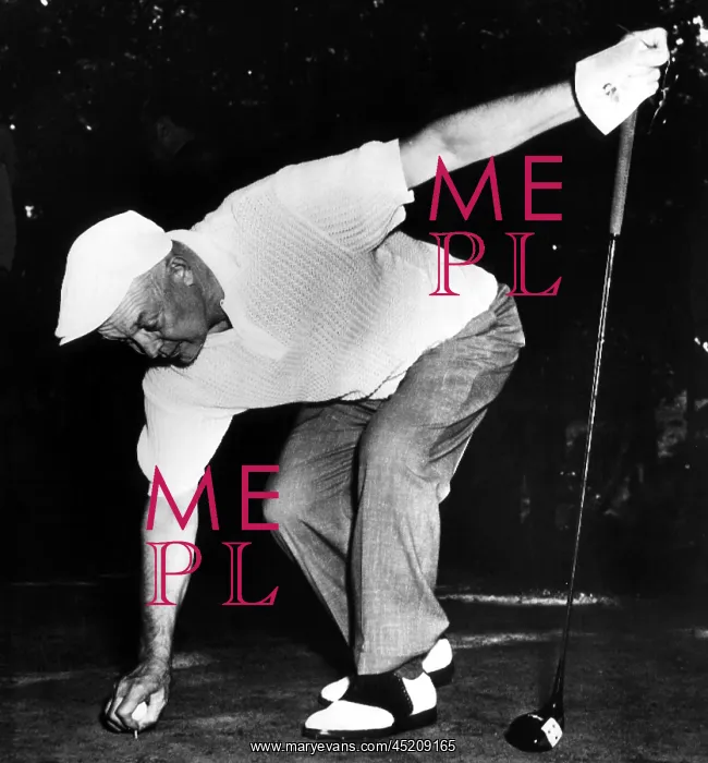 : President Dwight D. Eisenhower tees up as ? : President Dwight D. Eisenhower tees up as ?