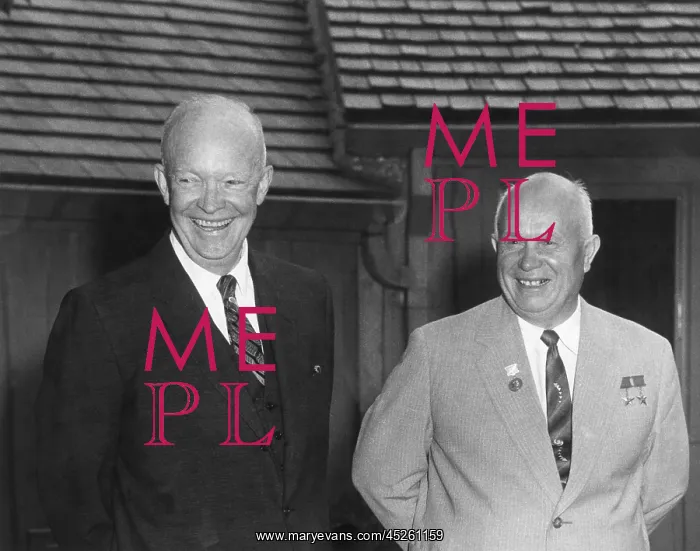 : President Dwight Eisenhower and Soviet Premier : President Dwight Eisenhower and Soviet Premier