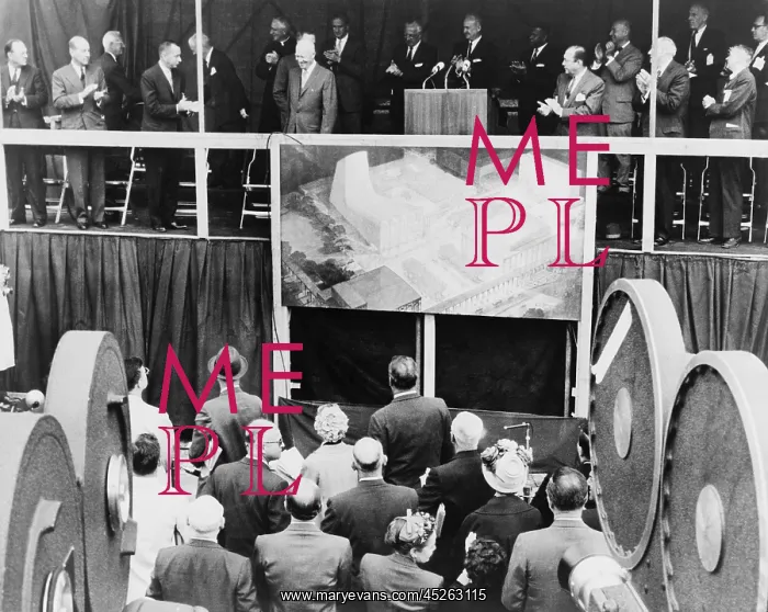 : President Eisenhower at ground breaking ceremonies : President Eisenhower at ground breaking ceremonies