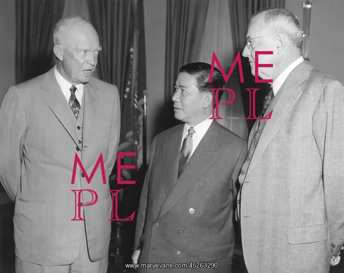 : President Eisenhower and John Foster Dulles with : President Eisenhower and John Foster Dulles with
