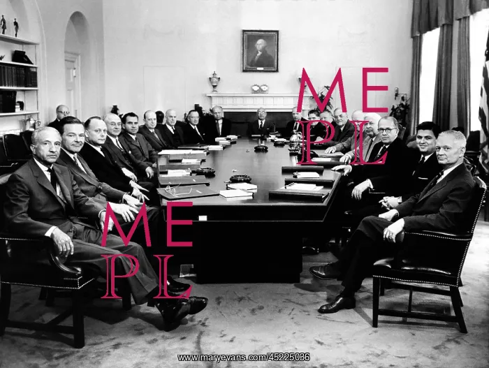 : President Eisenhower poses with his second ? : President Eisenhower poses with his second ?