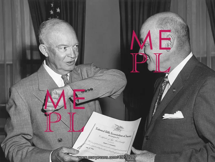 : President Eisenhower receives a membership from : President Eisenhower receives a membership from