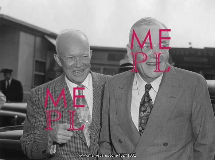 : President Eisenhower with Secretary of State John : President Eisenhower with Secretary of State John