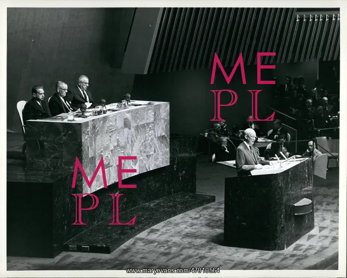 : President Eisenhower speaks at UN General Assembly : President Eisenhower speaks at UN General Assembly