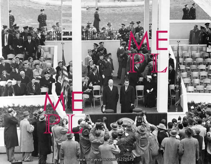 : President Eisenhower and VP Nixon together on the : President Eisenhower and VP Nixon together on the