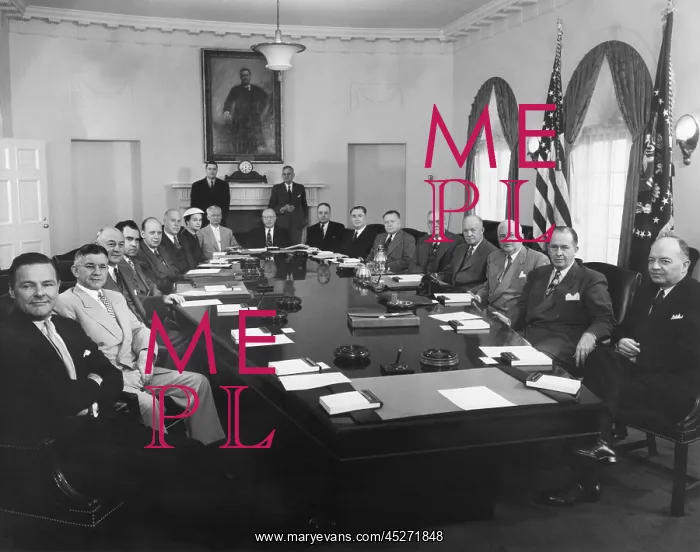 : President Eisenhower's Cabinet, May 8, 1953. Seated : President Eisenhower's Cabinet, May 8, 1953. Seated