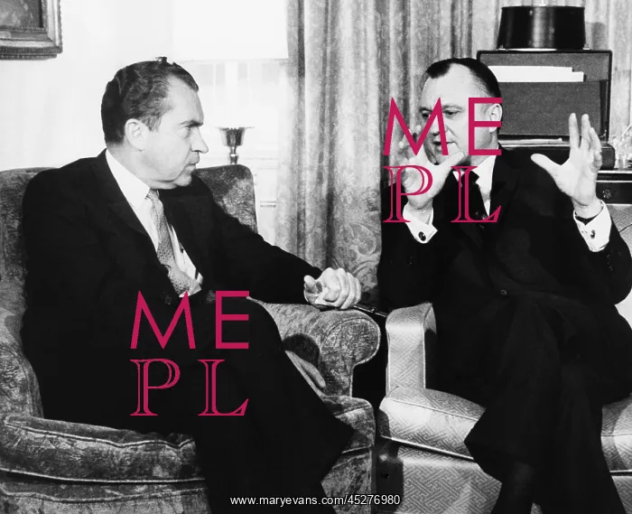 : President-elect Richard Nixon with Walter Hinkle : President-elect Richard Nixon with Walter Hinkle