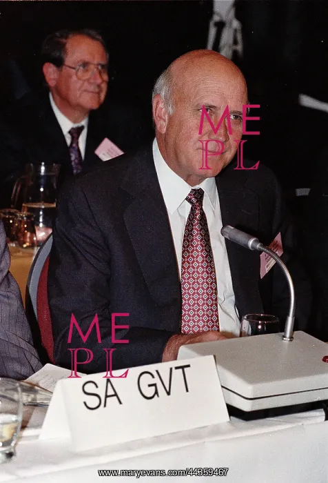 : President F W Klerk at the opening of CODESA : President F W Klerk at the opening of CODESA