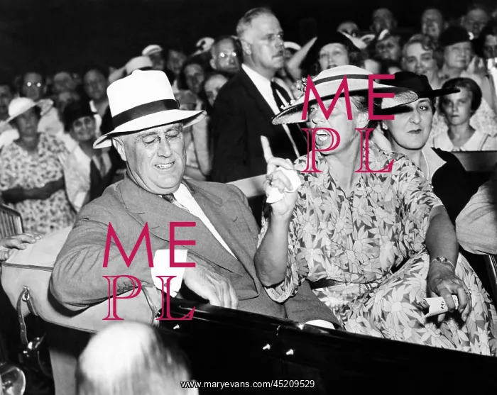 : President Franklin Roosevelt and a very ? : President Franklin Roosevelt and a very ?