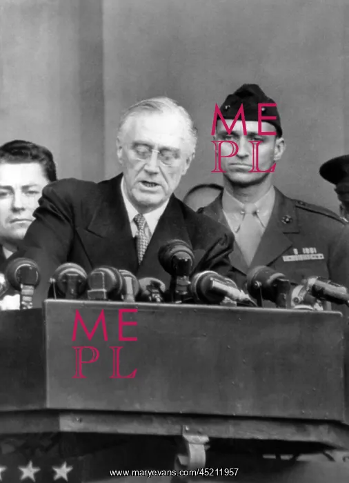 : President Franklin Roosevelt delivers his ? : President Franklin Roosevelt delivers his ?