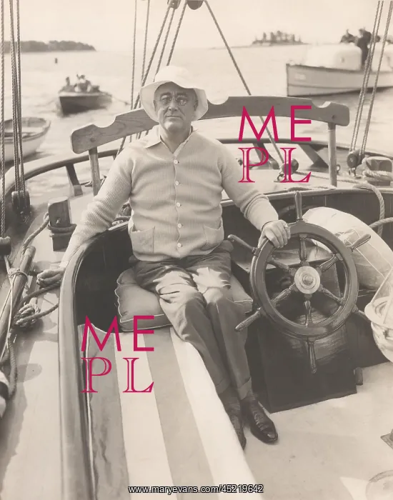 : President Franklin Roosevelt on his schooner ? : President Franklin Roosevelt on his schooner ?