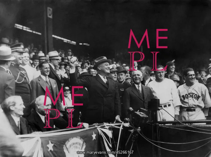 : President Franklin Roosevelt throws the first : President Franklin Roosevelt throws the first