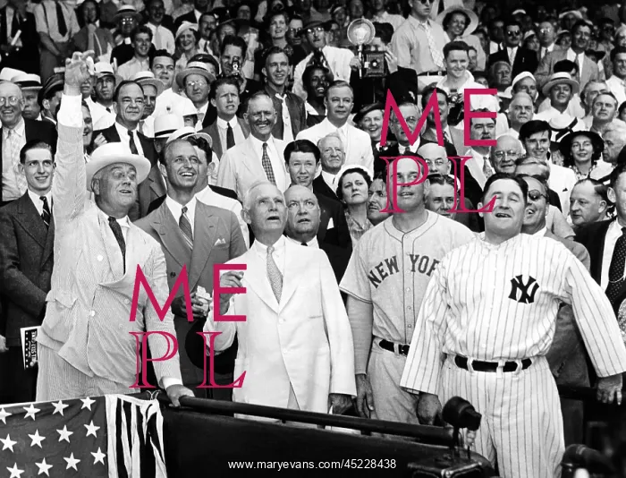 : President Franklin tossed out the ball : President Franklin tossed out the ball