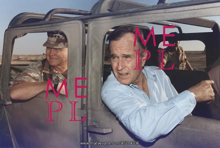 : President George Bush riding in an armored ? : President George Bush riding in an armored ?