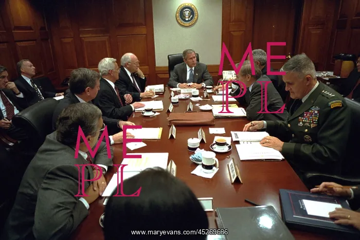 : President George W. Bush with National Security : President George W. Bush with National Security