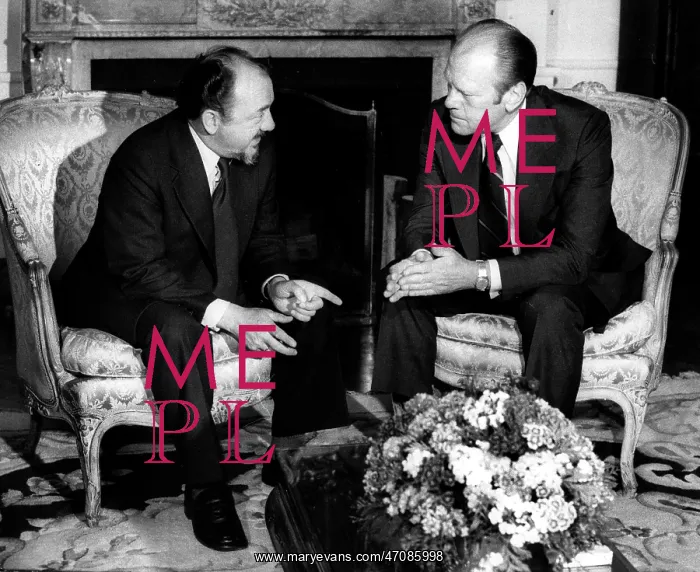  : President Gerald Ford and Anker Jorgensen of Denmark
