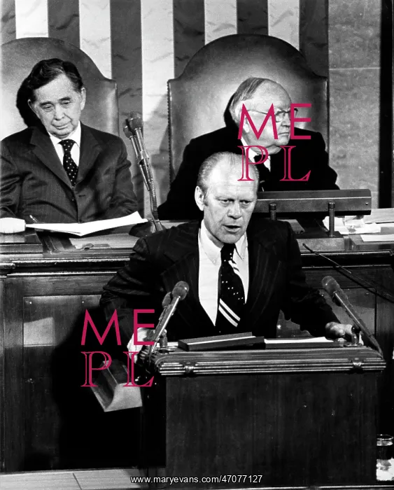 : President Gerald Ford at joint session of Congress : President Gerald Ford at joint session of Congress