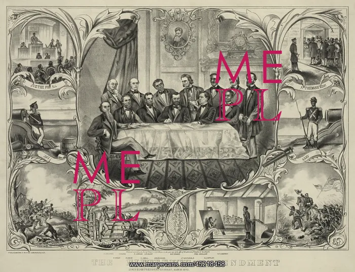 : President Grant with group of men signing ? : President Grant with group of men signing ?