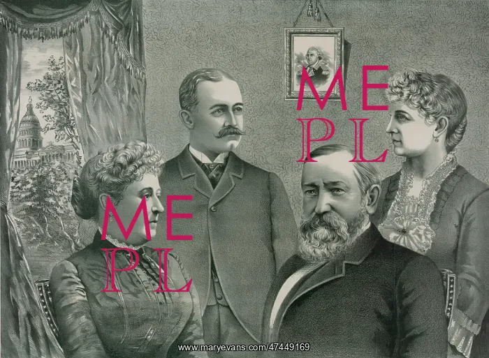 : President Harrison and family : President Harrison and family