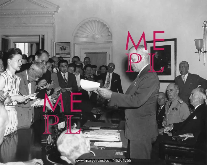 : President Harry Truman announcing Japan's surrender : President Harry Truman announcing Japan's surrender