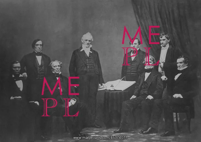 : President James Buchanan, 1857-61, surrounded : President James Buchanan, 1857-61, surrounded