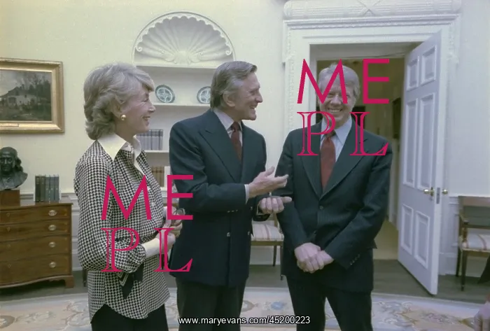 : President Jimmy Carter greets actor Kirk ? : President Jimmy Carter greets actor Kirk ?