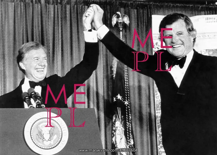 : President Jimmy Carter, left, and Senator ? : President Jimmy Carter, left, and Senator ?