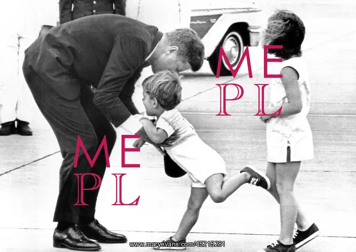 : President John Kennedy is greeted by his ? : President John Kennedy is greeted by his ?