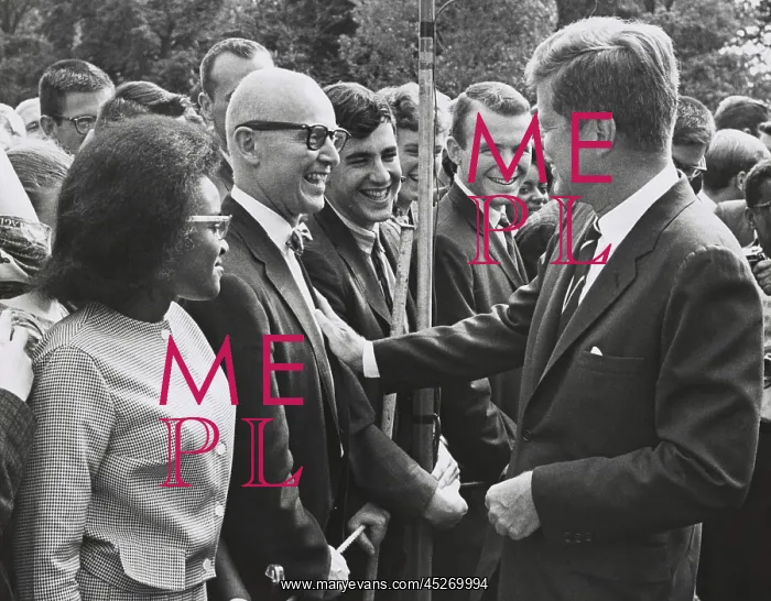 : President John Kennedy meets with one of the first : President John Kennedy meets with one of the first