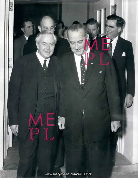: President Johnson and Harold Wilson, Washington : President Johnson and Harold Wilson, Washington