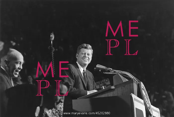 : President Kennedy speaks at Bean Feed ? : President Kennedy speaks at Bean Feed ?