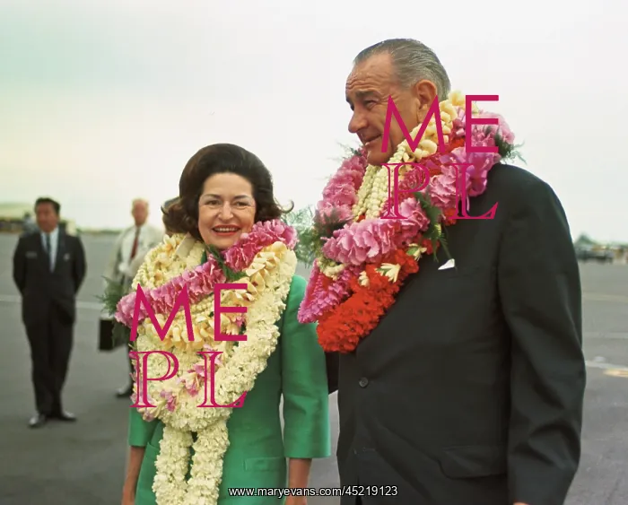 : President and Lady Bird Johnson wearing ? : President and Lady Bird Johnson wearing ?