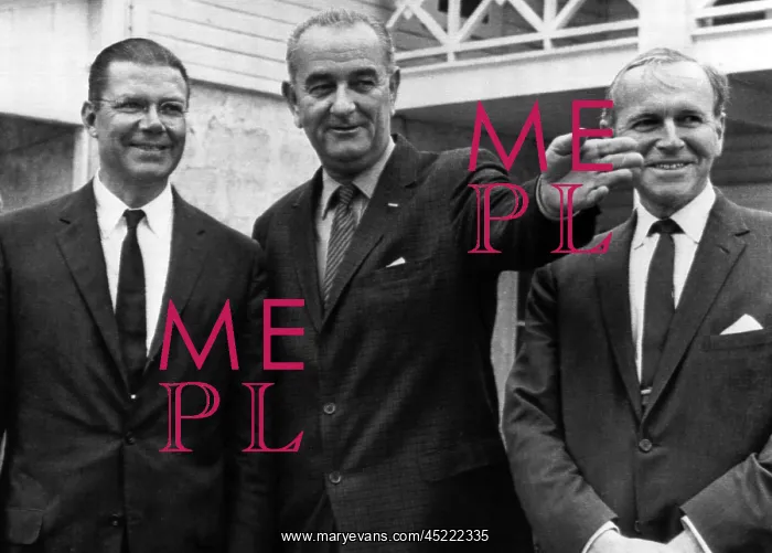 : President Lyndon B. Johnson gestures as ? : President Lyndon B. Johnson gestures as ?