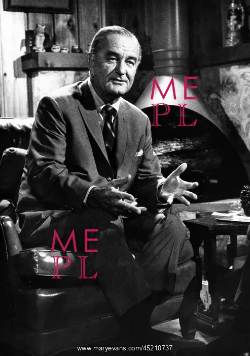 : Former President Lyndon Johnson during an ? : Former President Lyndon Johnson during an ?
