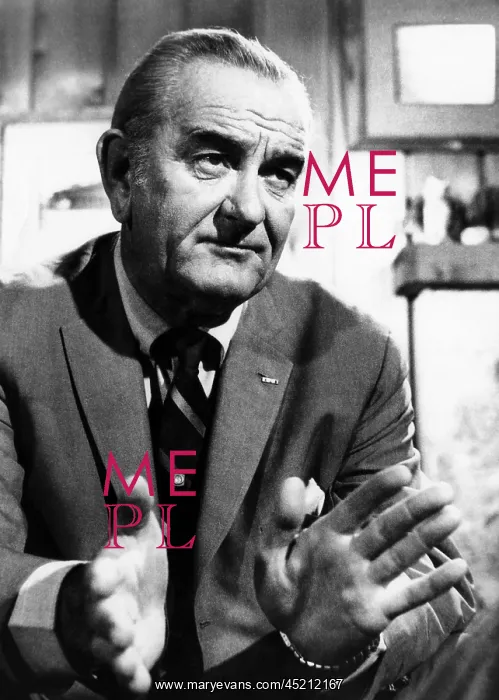 : Former President Lyndon Johnson during an ? : Former President Lyndon Johnson during an ?