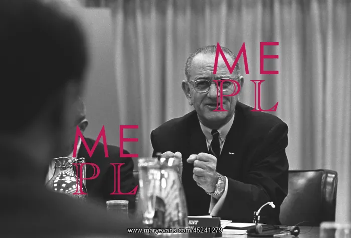 : President Lyndon Johnson gesturing emotionally. ? : President Lyndon Johnson gesturing emotionally. ?