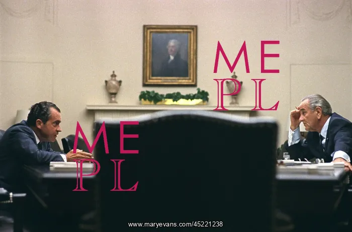 : President Lyndon Johnson meets with Richard ? : President Lyndon Johnson meets with Richard ?