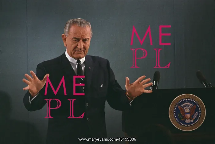 : President Lyndon Johnson speaks during a ? : President Lyndon Johnson speaks during a ?