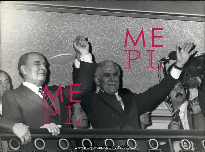  : President Mitterrand and Benjedid of Algeria