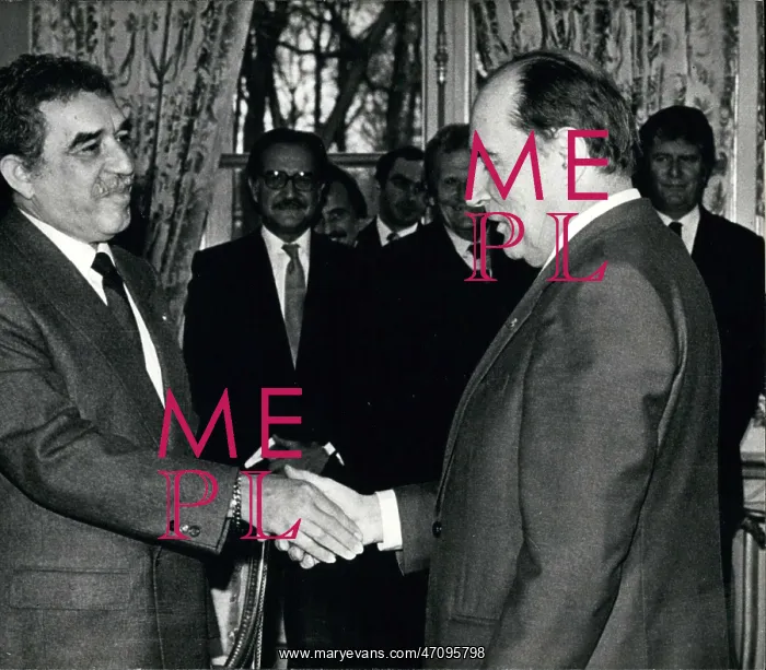 : President Mitterrand and Gabriel Garcia Marquez : President Mitterrand and Gabriel Garcia Marquez
