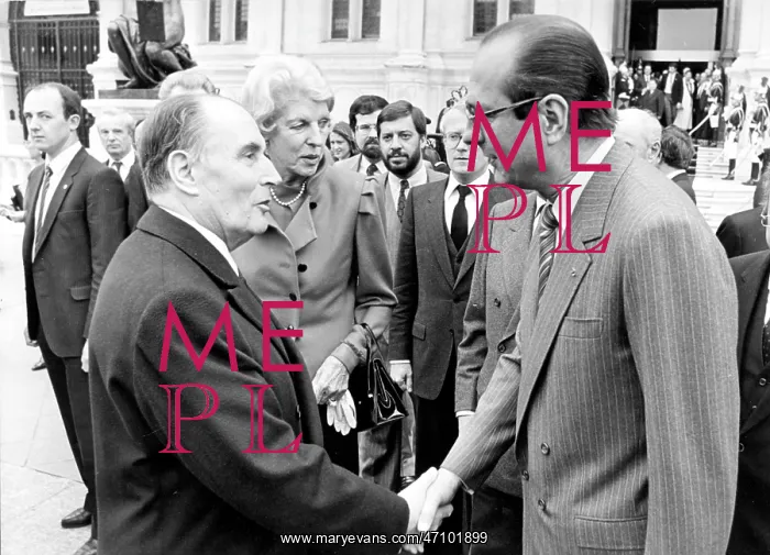 : President Mitterrand and Jacques Chirac, Mayor of Paris : President Mitterrand and Jacques Chirac, Mayor of Paris