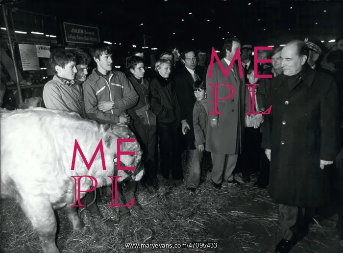 : President Mitterrand at Nevers Agricultural Fair : President Mitterrand at Nevers Agricultural Fair