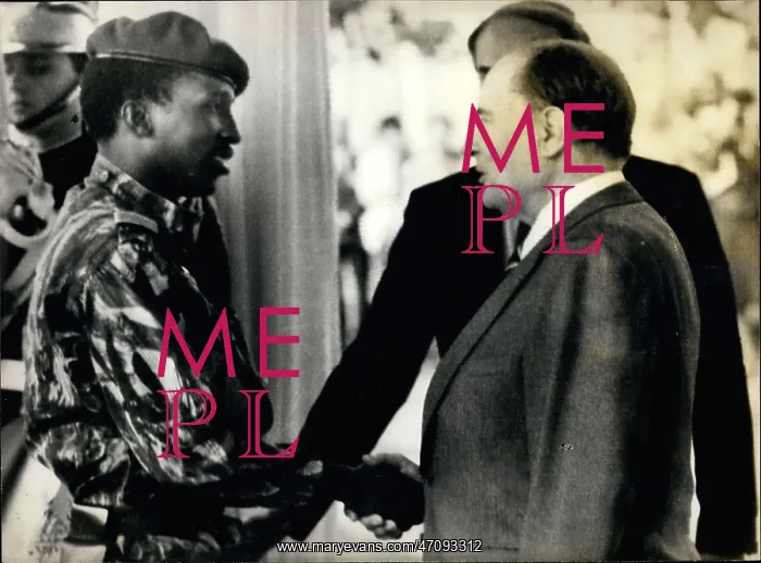 : President Mitterrand and Thomas Sankara of Upper Volta : President Mitterrand and Thomas Sankara of Upper Volta