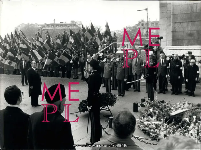  : President Mitterrand at V-Day celebrations, Paris