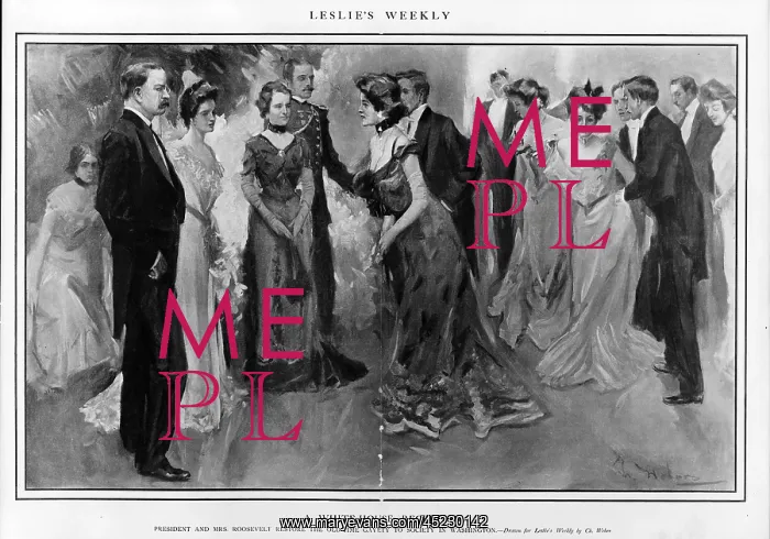 : President and Mrs. Theodore Roosevelt with ? : President and Mrs. Theodore Roosevelt with ?
