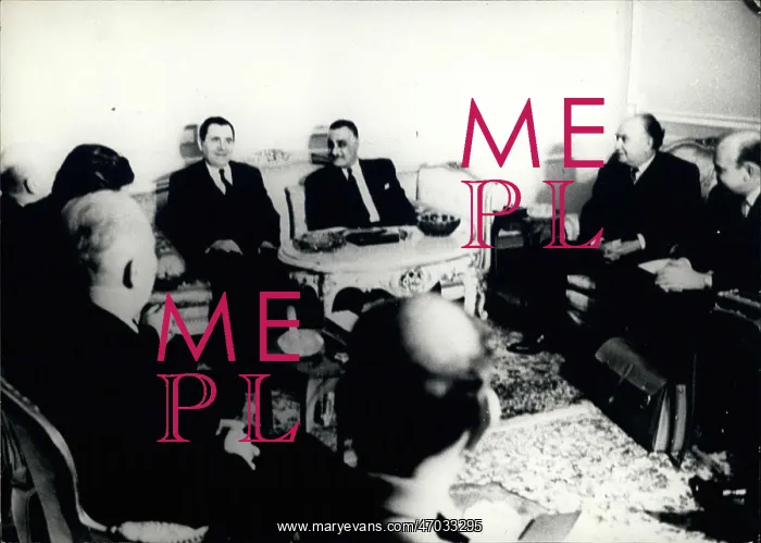 : President Nasser receiving the Soviet Foreign : President Nasser receiving the Soviet Foreign